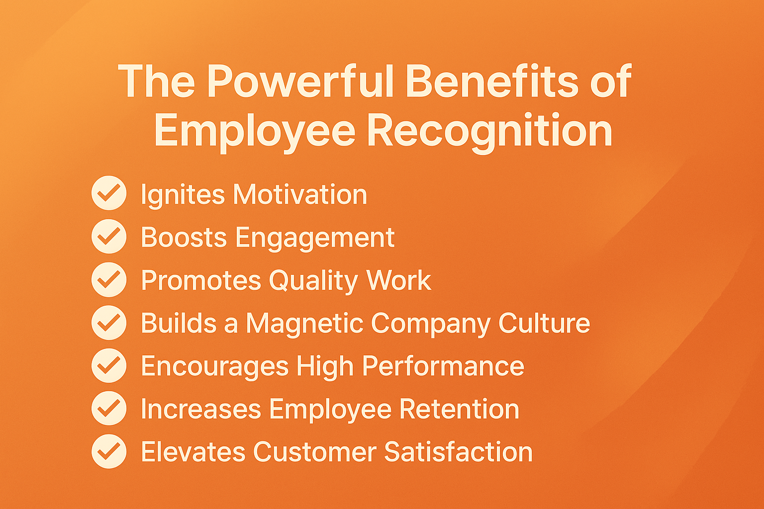 Infographic about the power of employee recognition